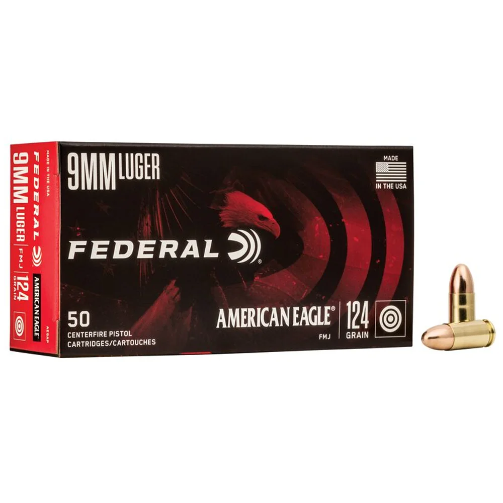 American Eagle Handgun 9mm Luger 124 Grain AE9AP