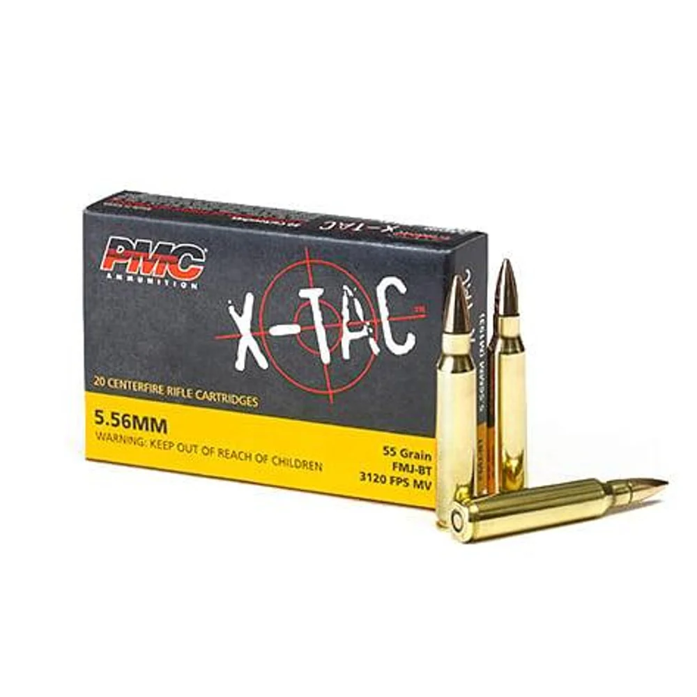 PMC 5.56mm X-TAC 55 Grain FMJ-BT, 20 Rounds 5.56x