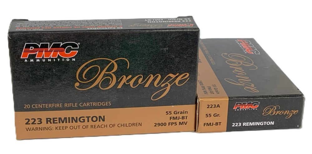 PMC .223 Rem. BRONZE 55 Grain FMJ-BT, 20 Rounds